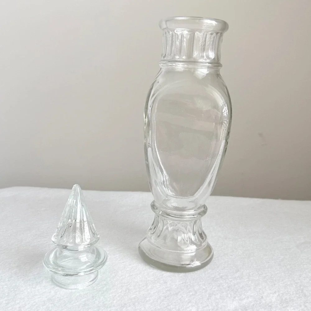 Apothecary Jar Home Decor 11.5in Clear Excellent Vintage Gothic Style Minimalist